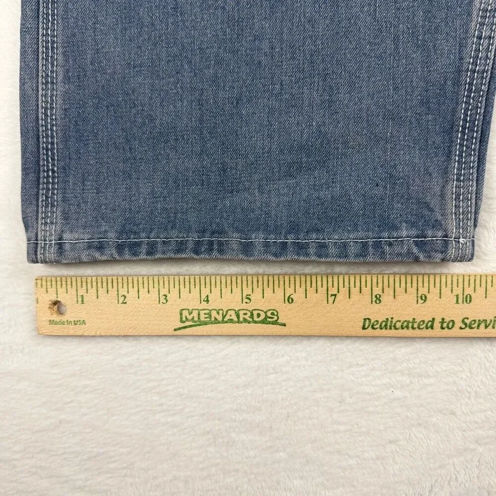 International Harvester Farmall Carpenter Jeans Mens 44x30 Blue Denim Workwear